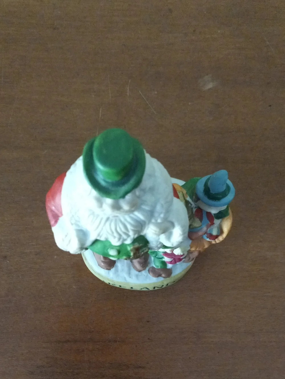 Vintage 1991 RSVP International Irish Santa Claus Figurine with Leprechans